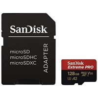 SanDisk Extreme Pro SDXC UHS-I U3 A2 V30 128GB + A