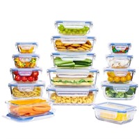 Vtopmart 15 Pack Glass Food Storage Containers wit