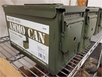 2 AMMO CANS METAL
