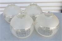 Glass Globe Lamp Shades (4)