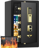 4.0 Cuft Fireproof Safe Box  Key Combo Lock