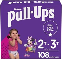 2T-3T PULL-UPS, 108ct Girls Potty Training Underwr