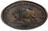 1901 Elongated Penny Pan American Expo