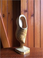 Dutch Handmade In Holland Wooden Clomps Clogs Shol