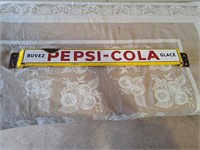 Enameled Pepsi door push bar 31.5"L