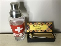 Vtg First Aid Drink Mixer & Dial A Drink Bar Tool