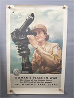 Authentic 1944 Wac Recruiting Poster