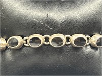 925 Silver and Black Onyx Bracelet 
TW 29.6g