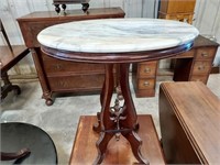 Marble Top Table, Has Brace see pics