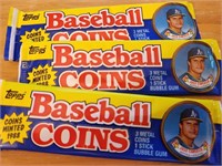 Baseball Sealed Pack Lot of 3 Coins