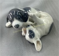 Royal Copenhagen puppies figurine chiots, 4" #8