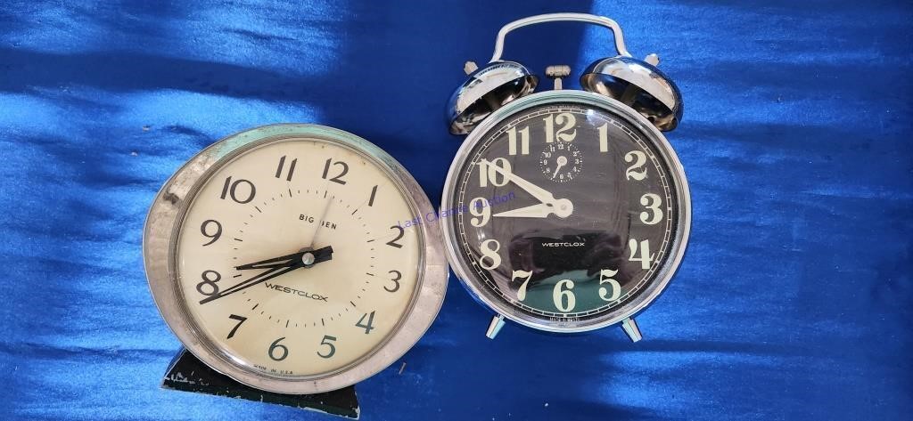 Pair of Vintage Westclock Alarm Clocks