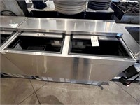 GLASTENDER S/S 48"X24" GLASS FROSTER W/CASTERS