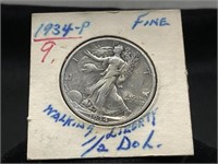 1934-P Walking Liberty Half Dollar