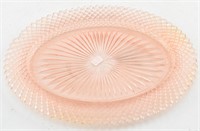 Pink Depression Glass Oblong Platter