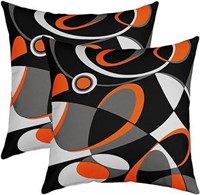 2pc Geometric 24"x24" Cushion Covers