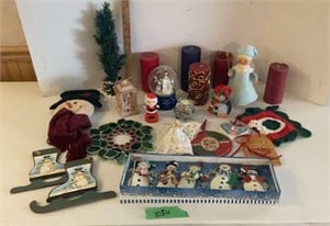 Assorted Christmas decor