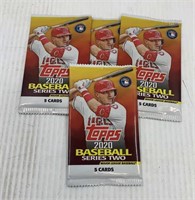 2020 Topps series two Sealed pack lot of 4