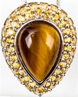 Jewelry Sterling Silver Tiger’s Eye Ring