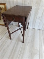 Small Wood Drop Leaf Side Table