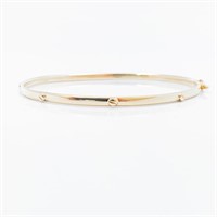 14k Gold Cartier Style Bangle Bracelet