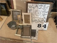 Picture and Photo Frames Lot