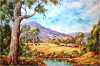 Sue Wheeler, 'Old Farm', oil on canvas board,