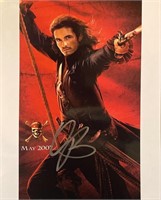 Pirates of the Caribbean Orlando Bloom signed