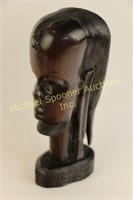 WEST AFRICAN EBONY CARVED BUST