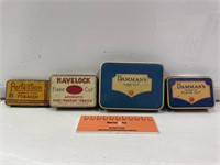 4 x Tobacco Tins, Inc. Havelock, Damman’s &