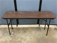 60"x18”x29” Wood Top Folding Table