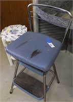 Vintage Blue Cosco 3 Step Pull Out Stool