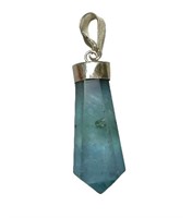 Natural Fluorite Point Pendant Gemstone