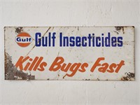 "Gulf Insecticides" Double Sided Tin Sign