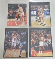 (4) Signed Chicago Bulls Players 8 x 10 Photos