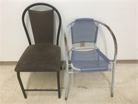 Two chairs, two styles. Comes