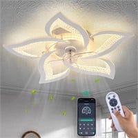 New - Flower Ceiling Fans with Lights and Remote,
