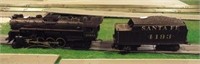 Lionel Santa Fe train engine # 4193 and tender.