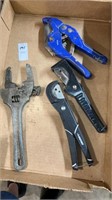 3 cutters and slip lock nut wrench