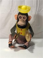 Vintage Battery Operated Monkey Toy With Cymbols
