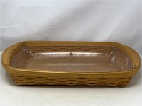 Longaberger 2002 serve it up tray with protector