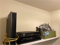 Modem with HDMI boxes and cables