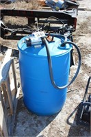 12v transfer pump on 45 gal drum