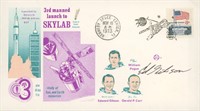 Skylab Edward Gibson signed commemorative envelope