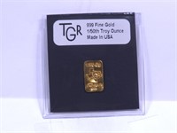 1/50th Troy Ounce 999 Fine Gold