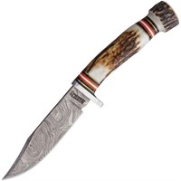 Marbles MR459 Stag Damascus Skinner Knife