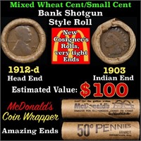 Small Cent Mixed Roll Orig Brandt McDonalds Wrappe