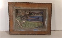 Moose Wood Carving Wall Hanging