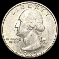 1935-S Washington Silver Quarter CLOSELY