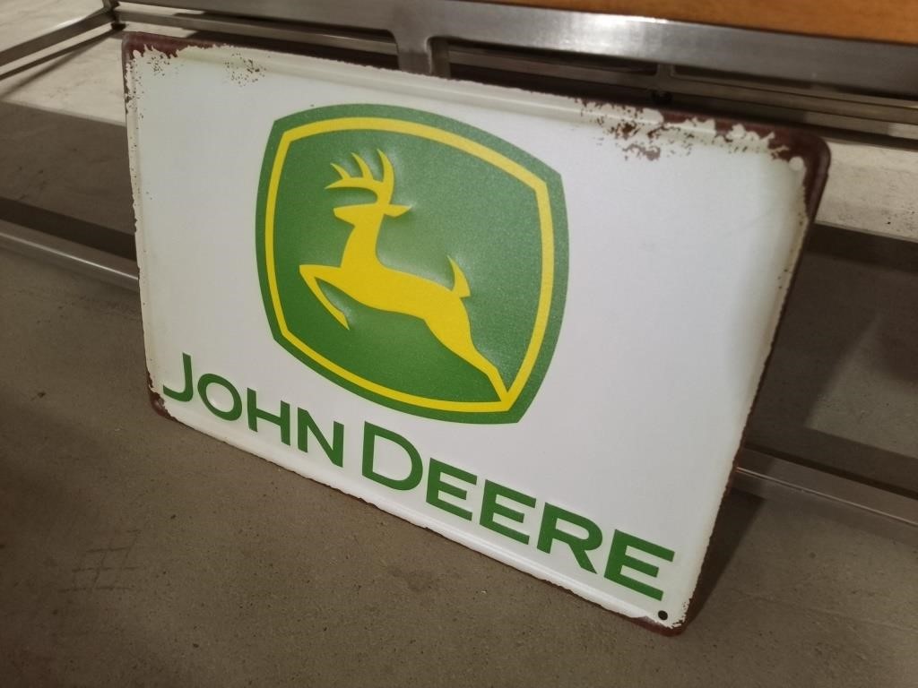 John Deere Metal Sign